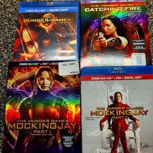 THE HUNGER GAMES 4 MOVIES BLU-RAY DISC